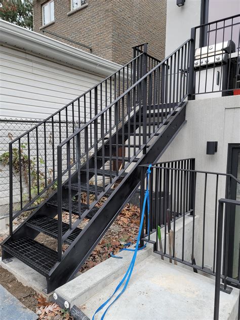 metal stair fabricators nyc|exterior metal stairs residential.